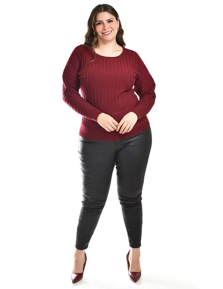 Suéter cuello redondo para mujer 5