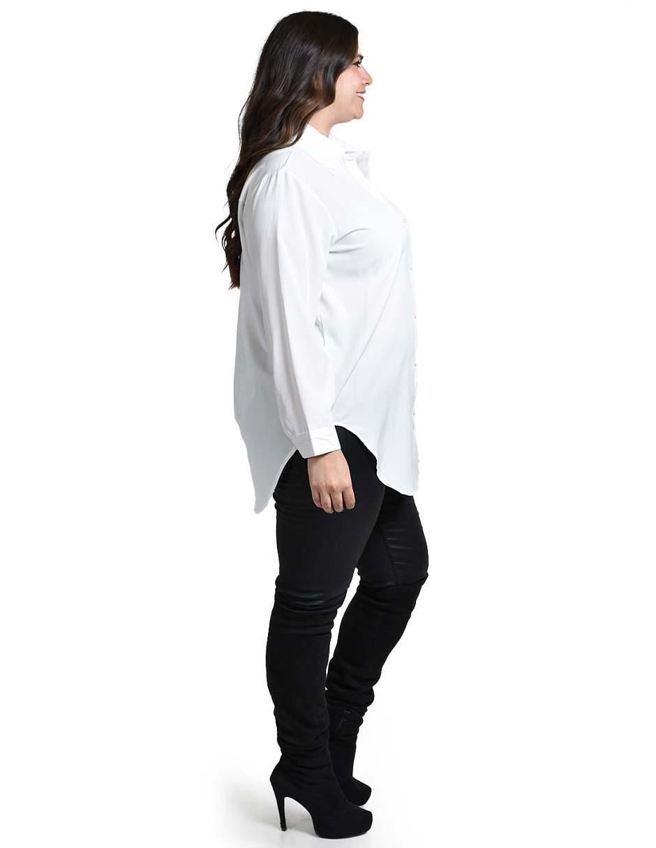 Blusa camisera manga larga para mujer 2