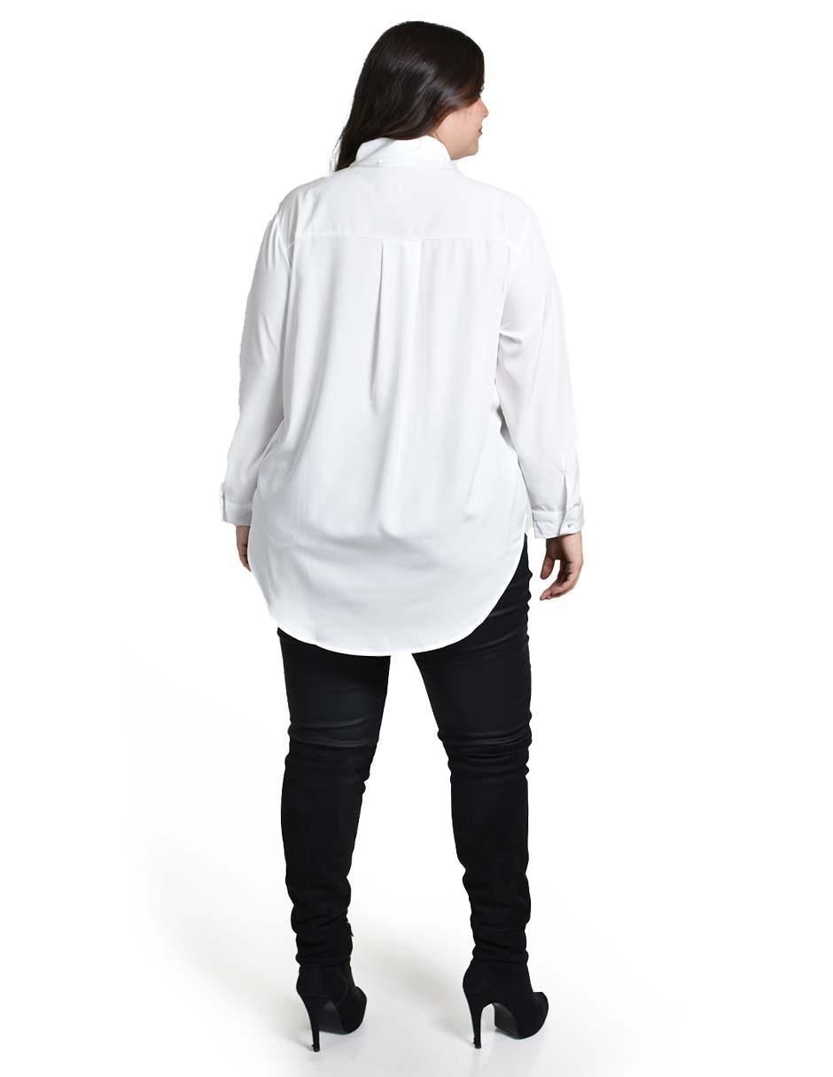 Blusa camisera manga larga para mujer 3