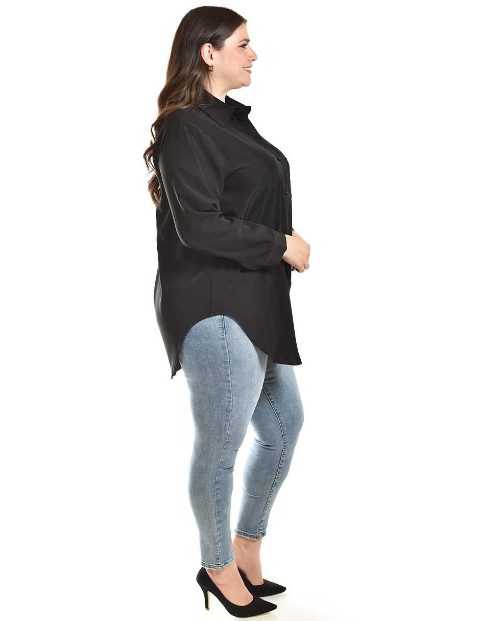 Blusa camisera manga larga para mujer 2