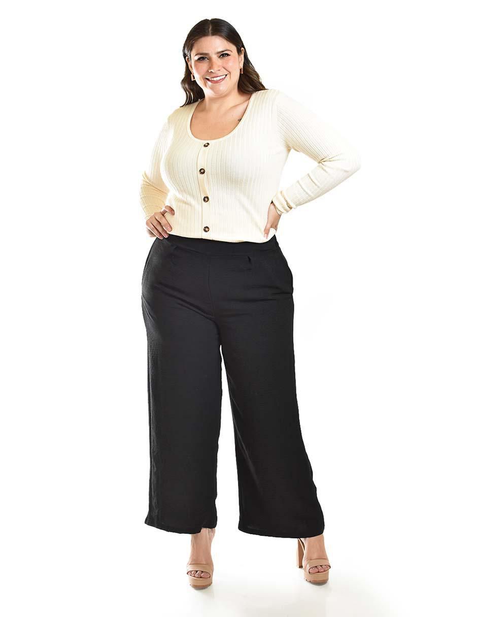 Pantalón acampanado regular para mujer 2
