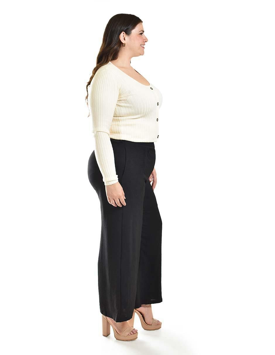 Pantalón acampanado regular para mujer 3