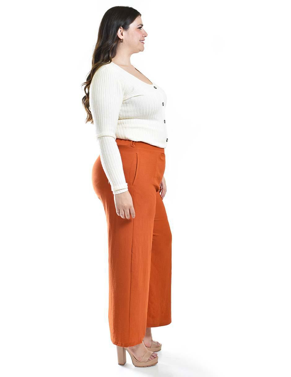 Pantalón acampanado regular para mujer 2