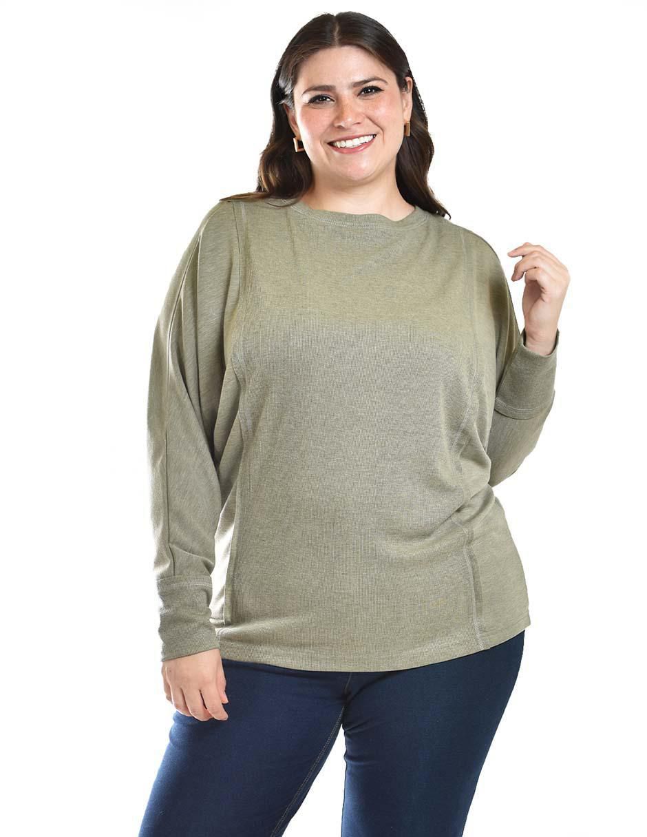 Blusa manga larga para mujer