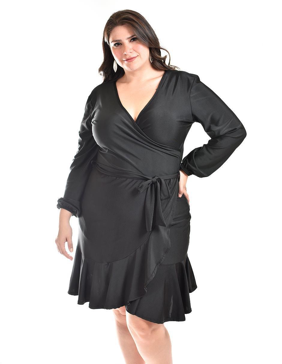 Vestido corto de fiesta escote V