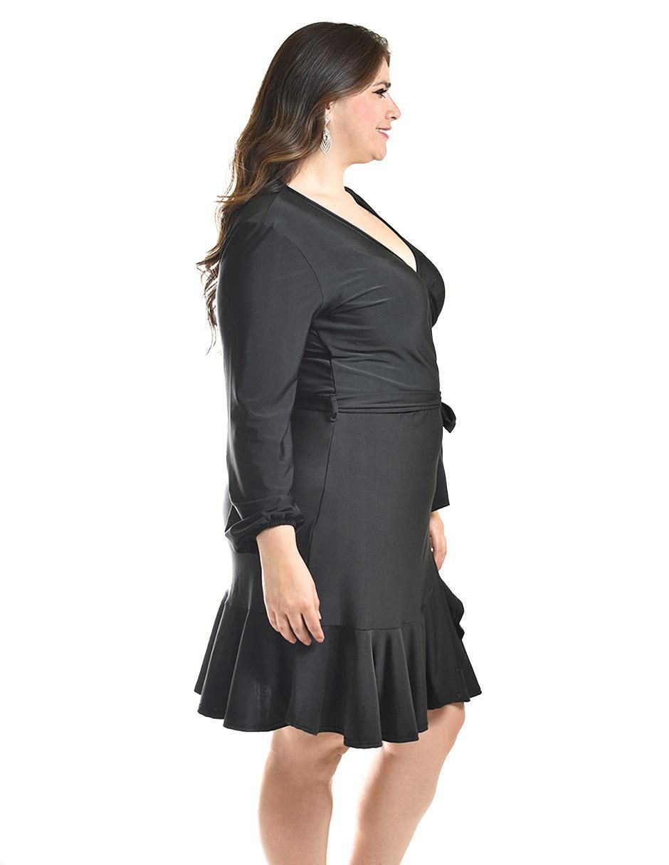 Vestido corto de fiesta escote V 2