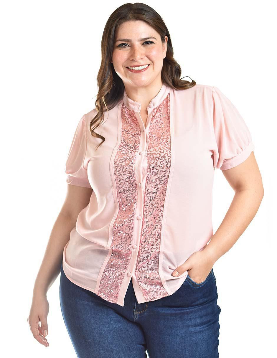 Blusa manga corta para mujer