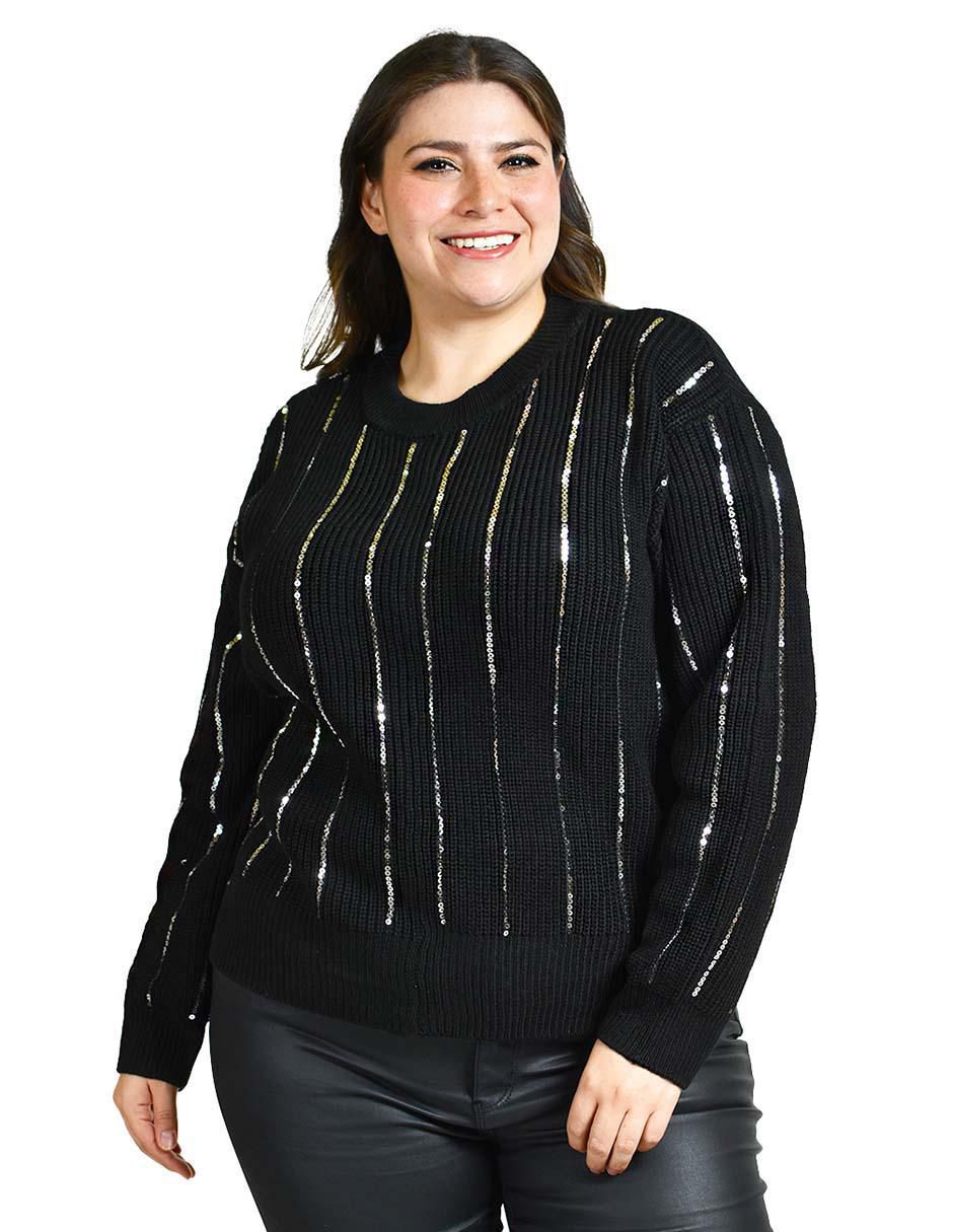 Suéter cuello redondo para mujer