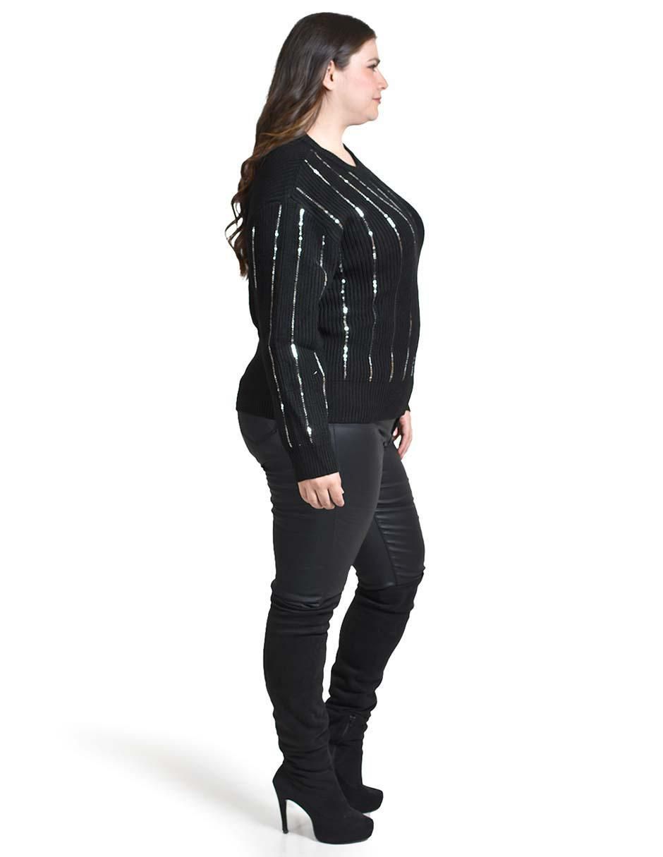 Suéter cuello redondo para mujer 2