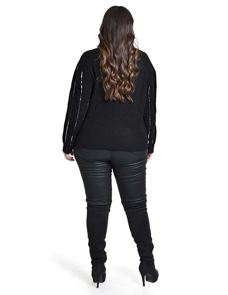 Suéter cuello redondo para mujer 4