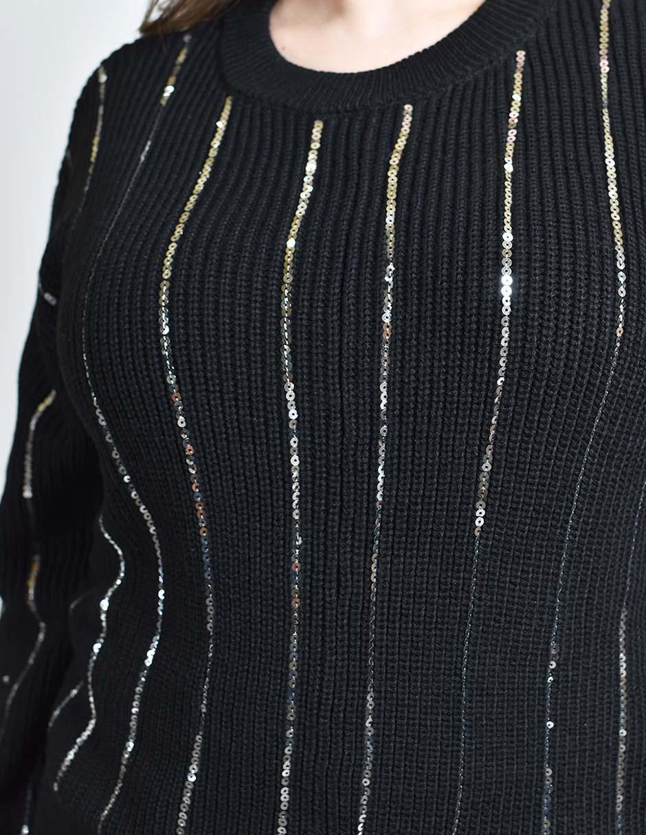 Suéter cuello redondo para mujer 5