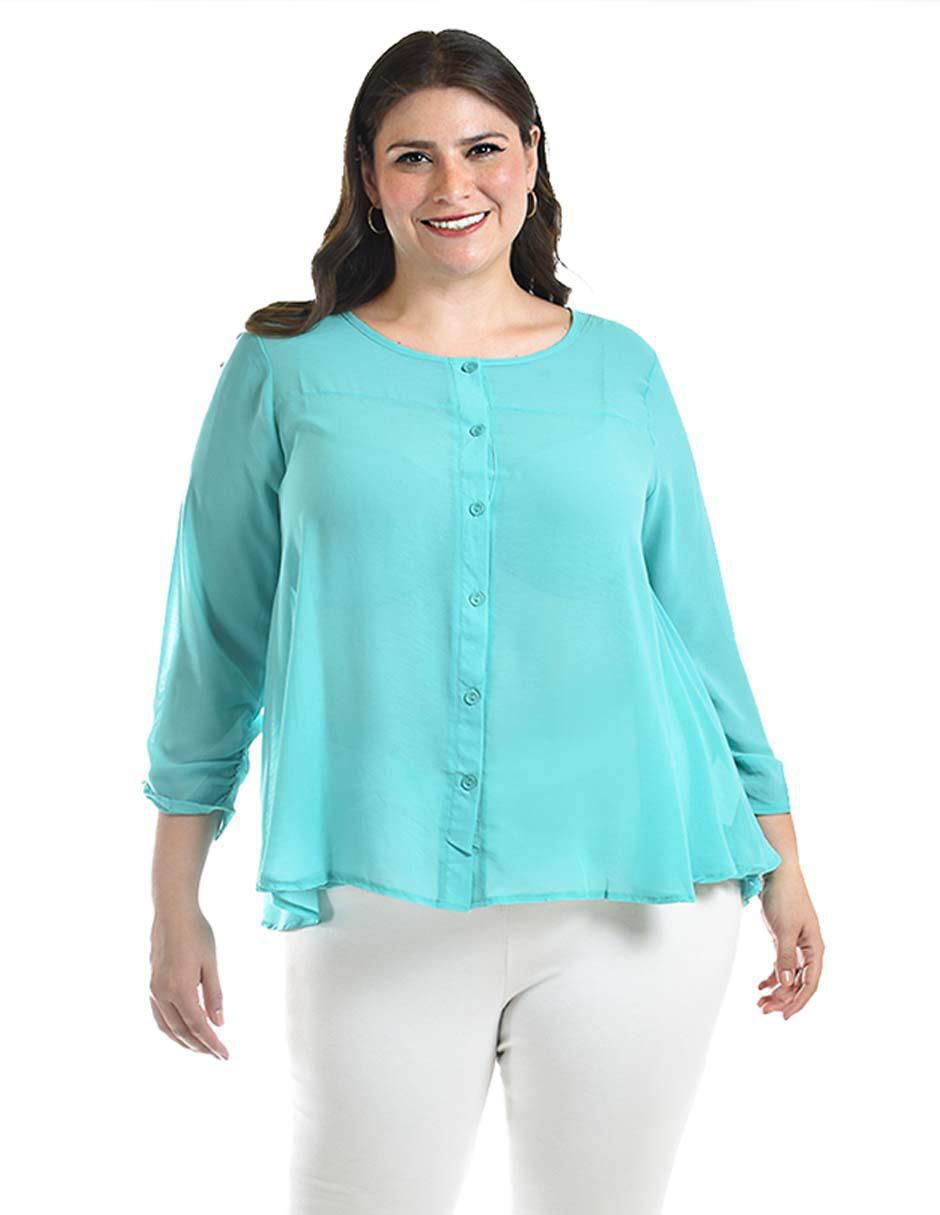Blusa manga 3/4 para mujer