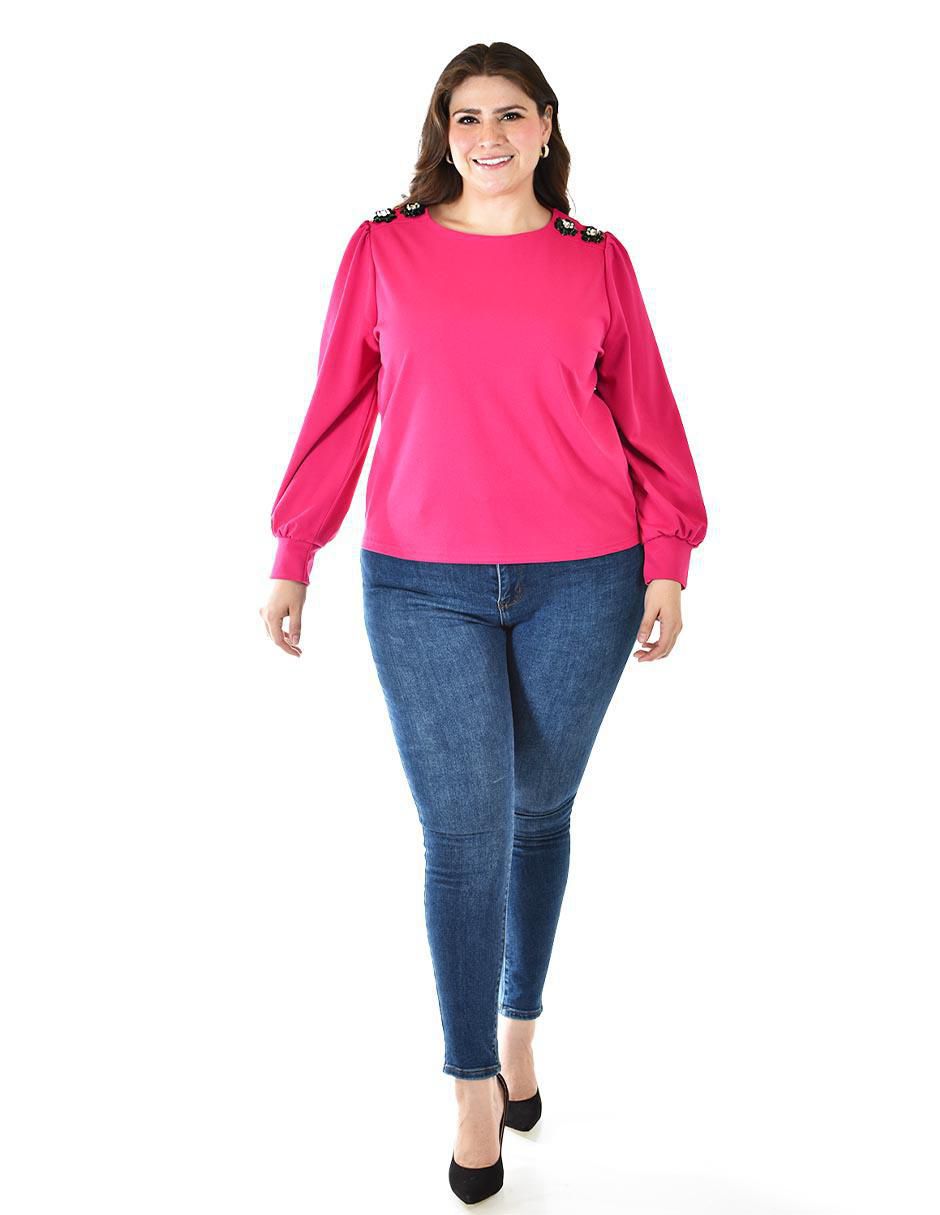 Blusa manga larga para mujer 6