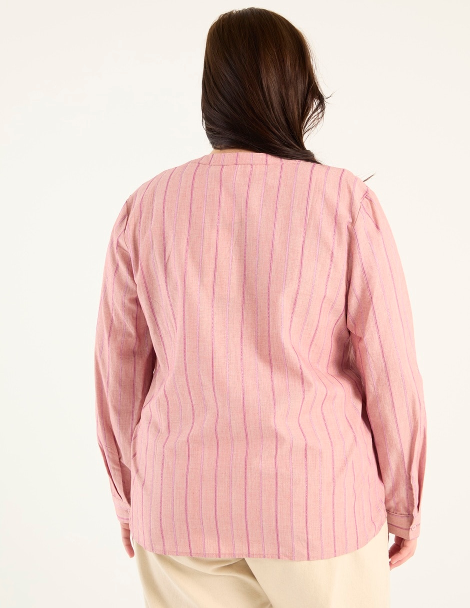 Blusa camisera manga larga para mujer 2