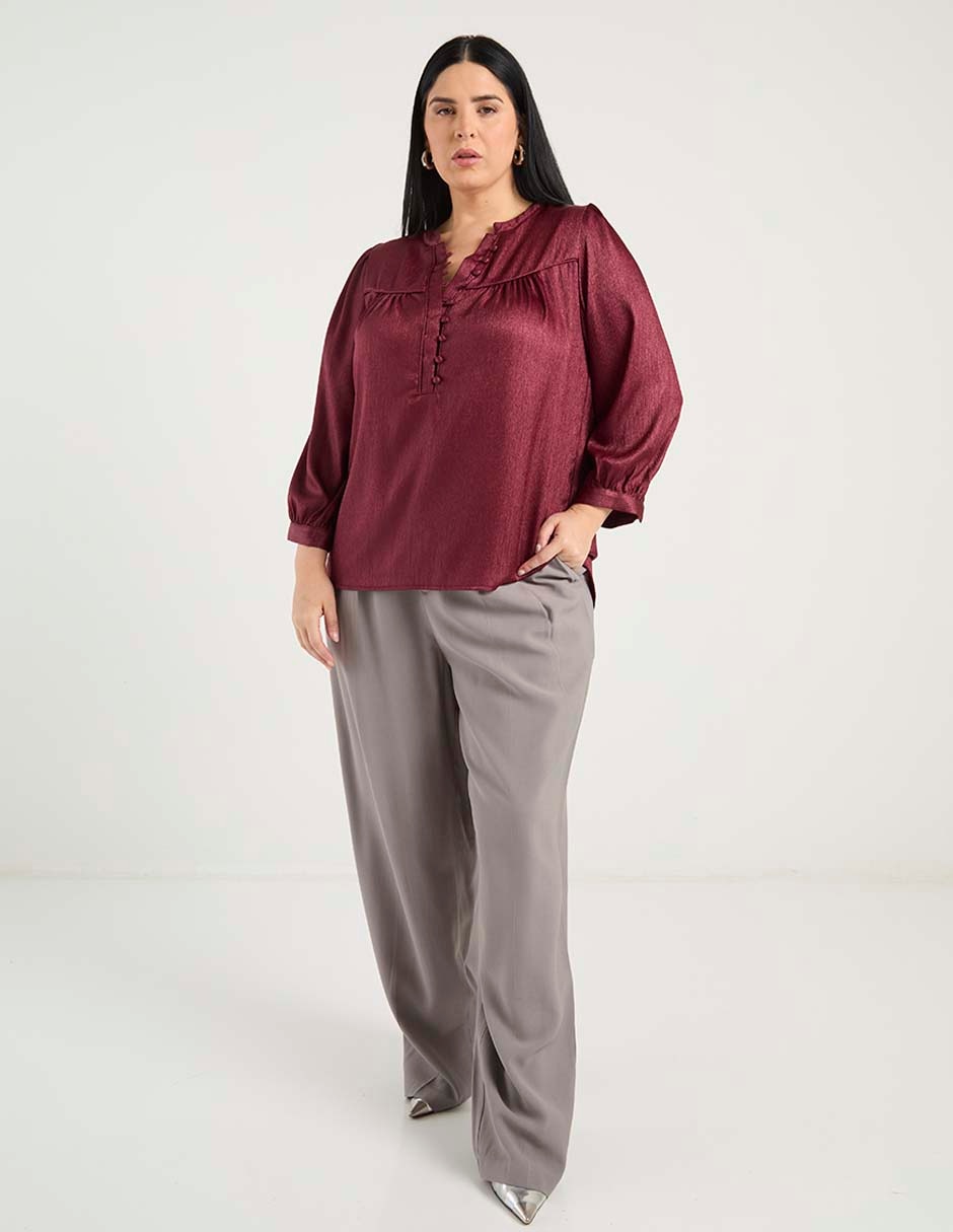Pantalón relaxed amplio para mujer 2