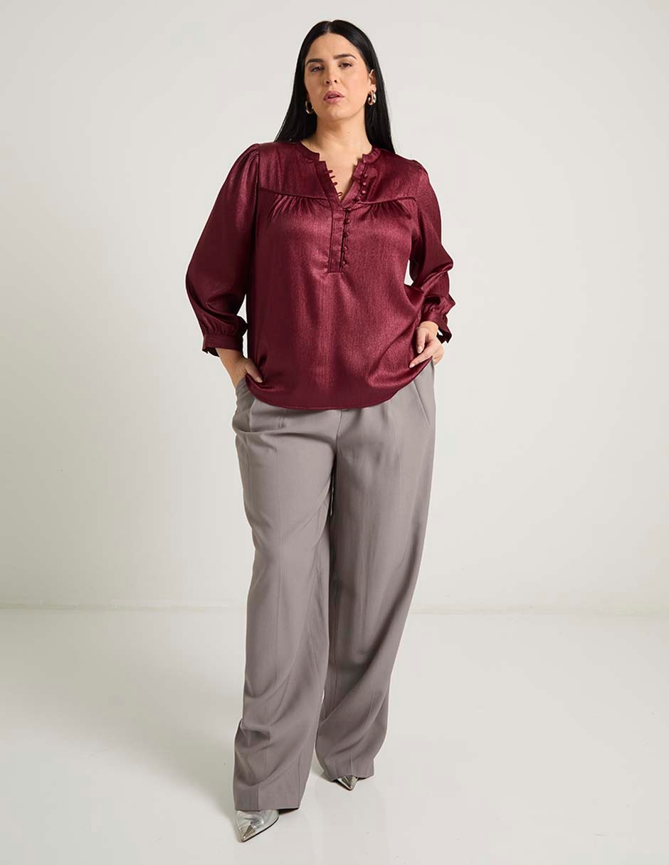 Pantalón relaxed amplio para mujer 3