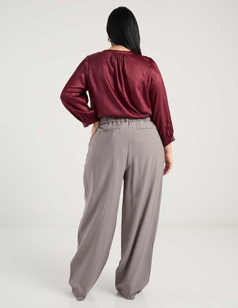 Pantalón relaxed amplio para mujer 6