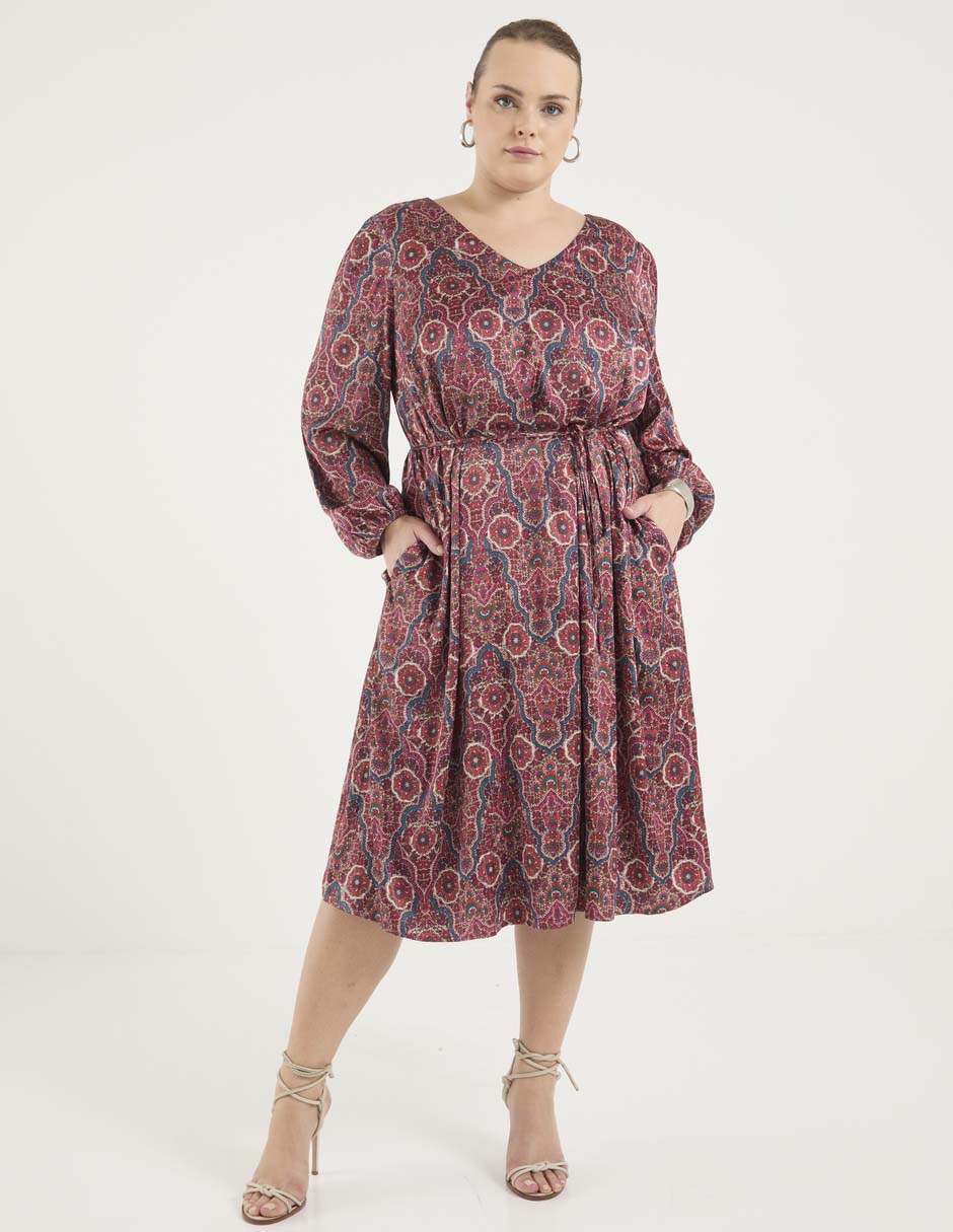 Vestido midi casual para mujer Vestido midi casual para mujer