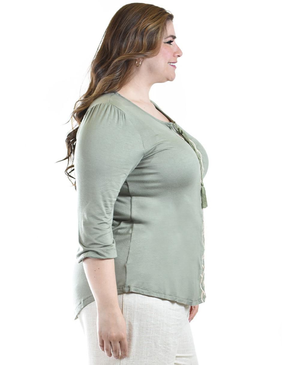 Blusa manga 3/4 para mujer 2
