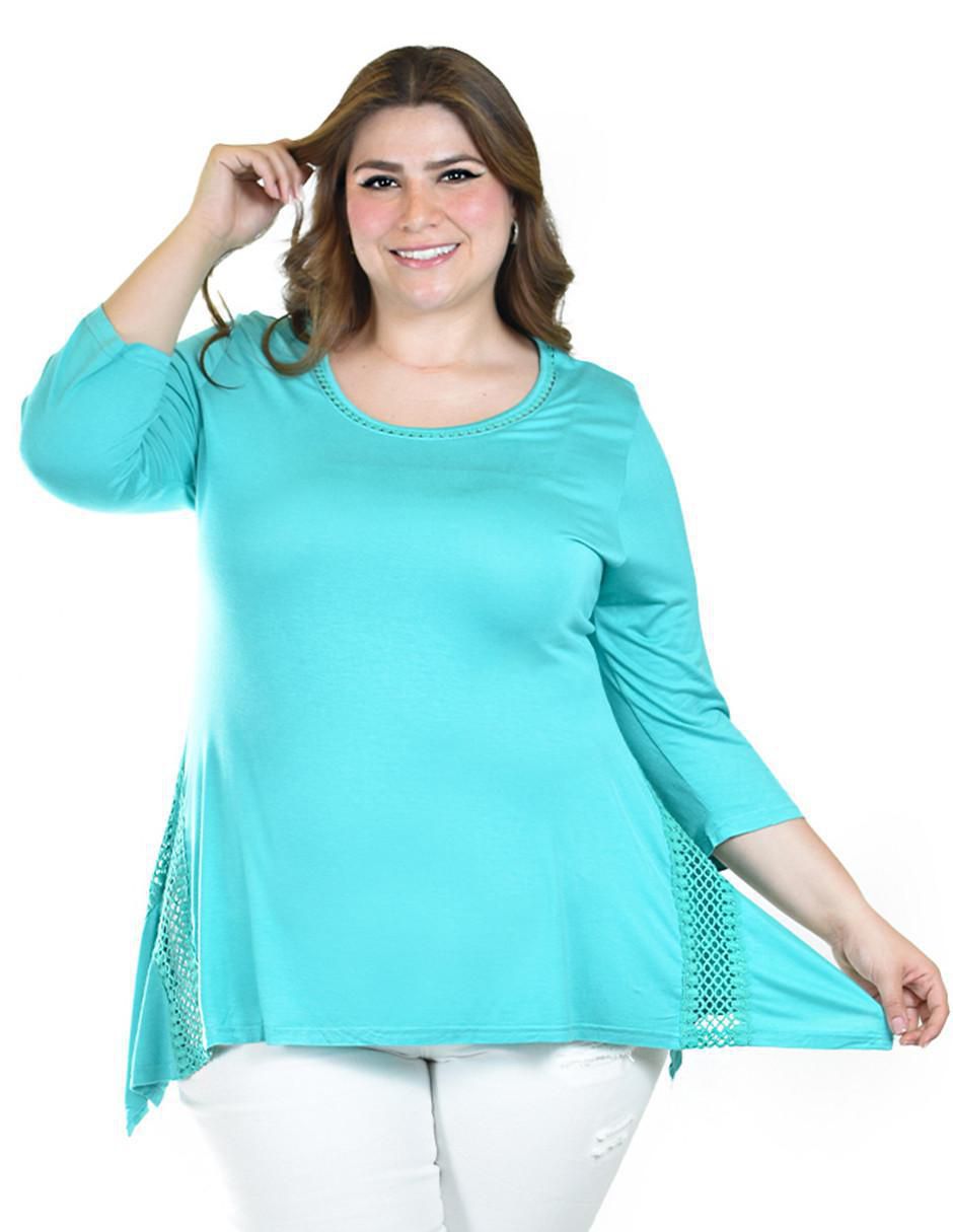 Blusa manga 3/4 para mujer
