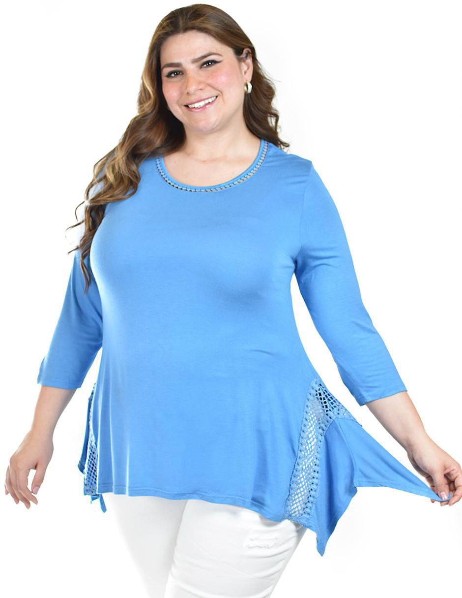 Blusa manga 3/4 para mujer