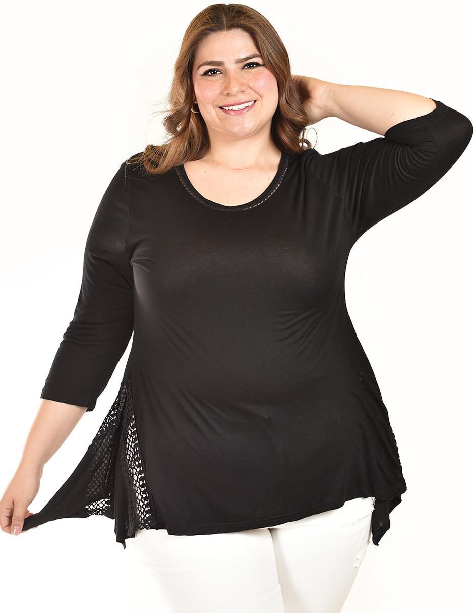 Blusa manga 3/4 para mujer