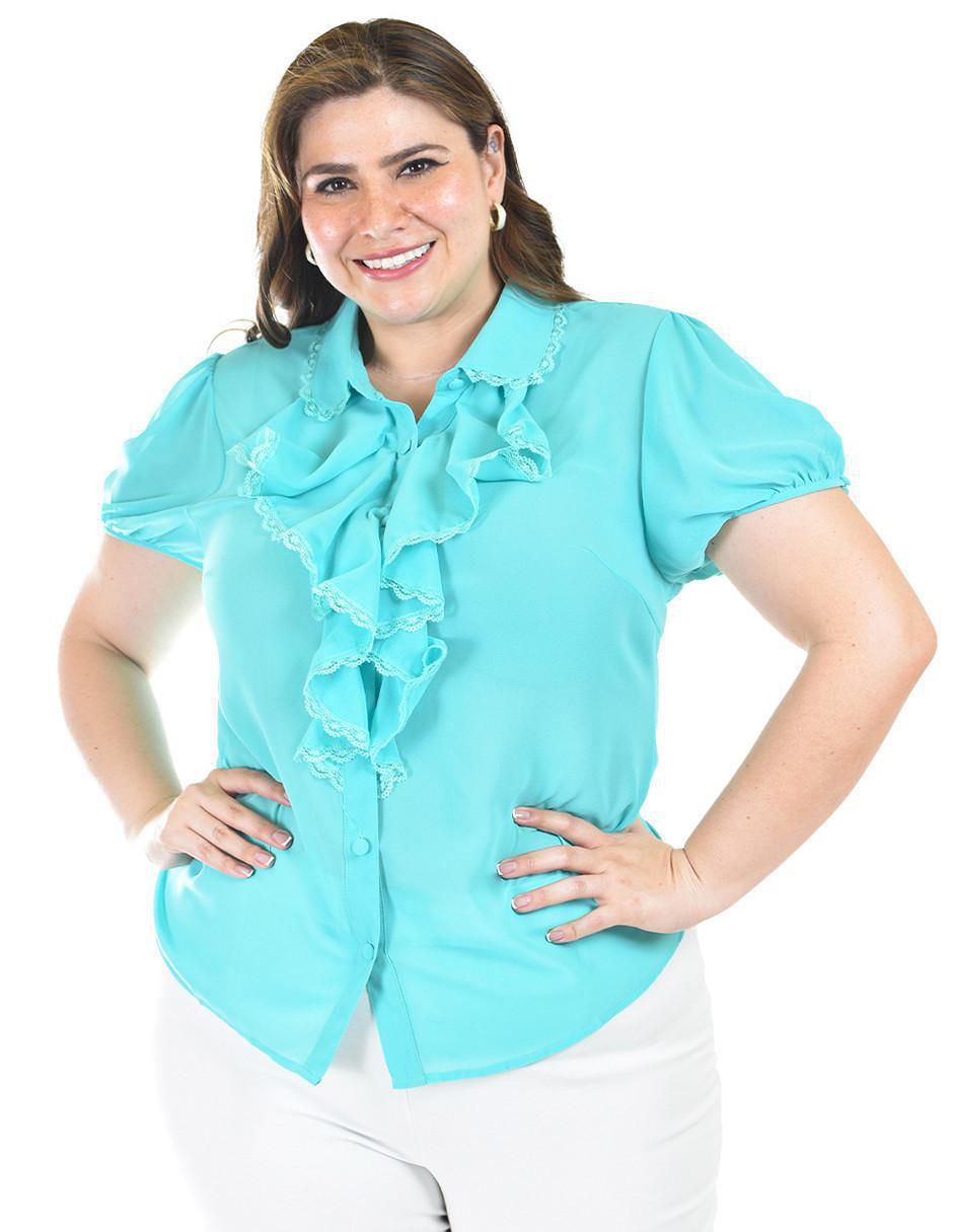 Blusa manga corta para mujer