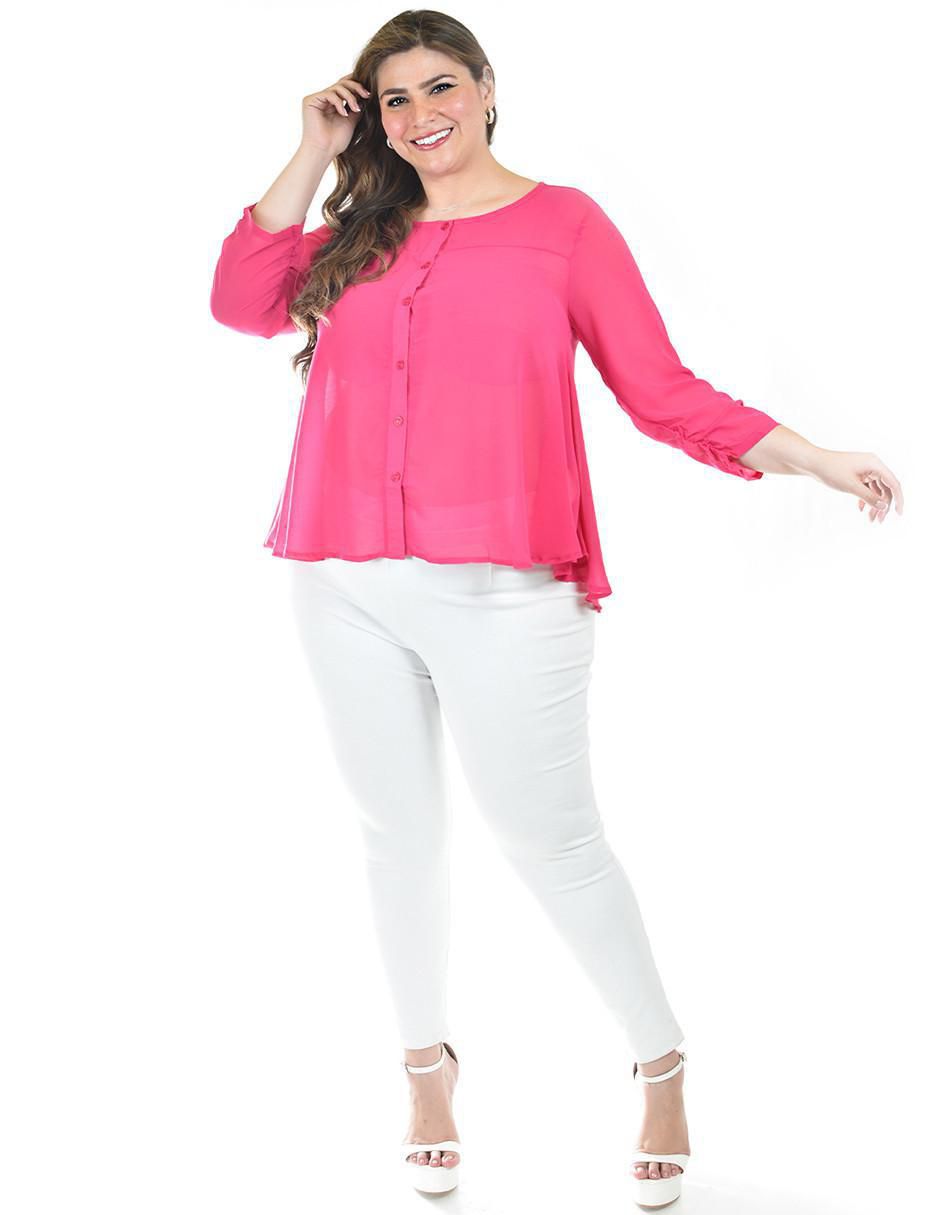Blusa manga 3/4 para mujer 4