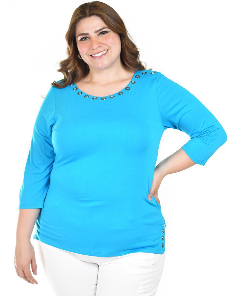 Blusa manga 3/4 para mujer