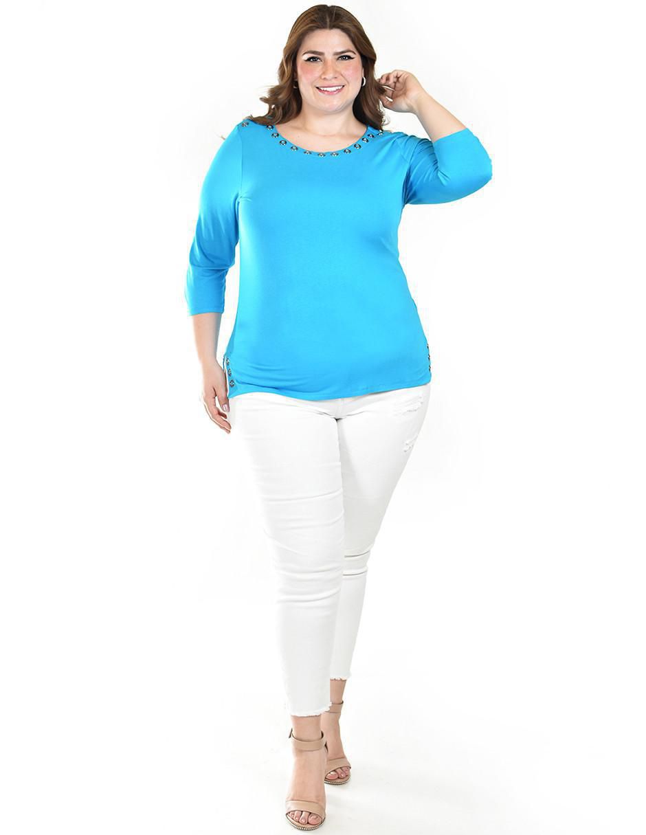 Blusa manga 3/4 para mujer 5