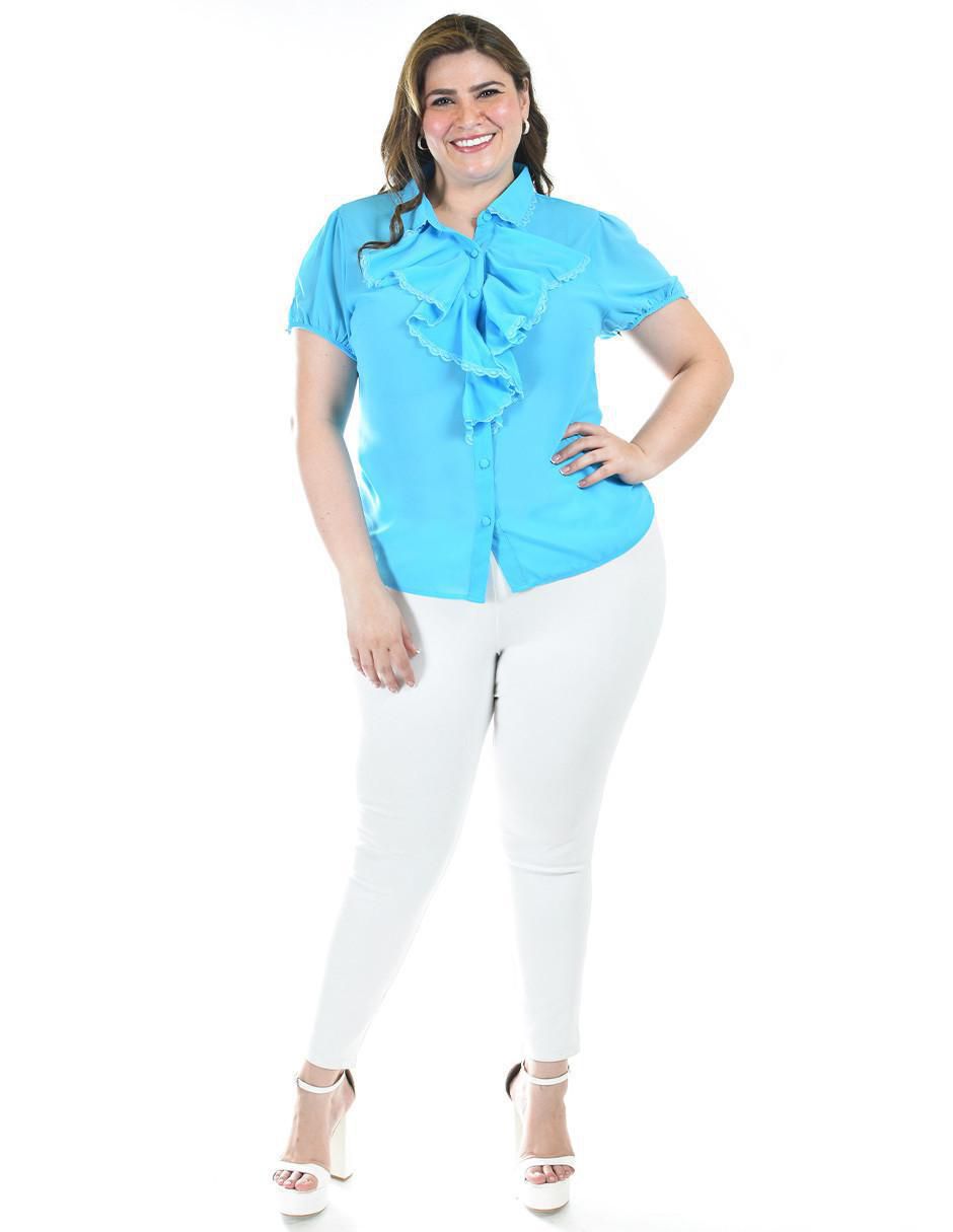Blusa manga corta para mujer 5