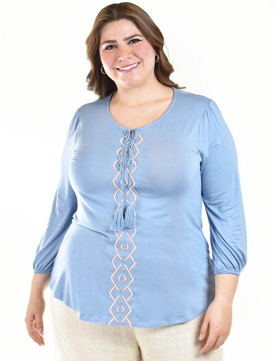 Blusa manga 3/4 para mujer