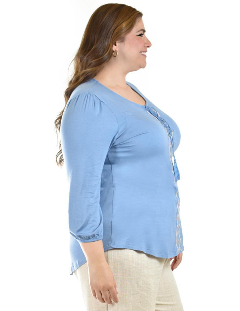 Blusa manga 3/4 para mujer 2