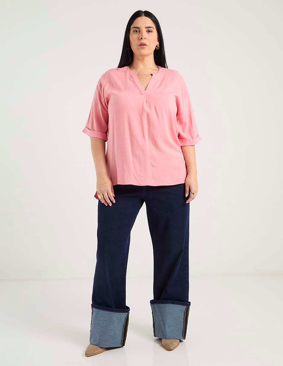 Pantalón acampanado wide leg para mujer 3