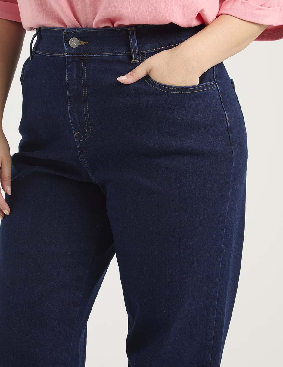 Pantalón acampanado wide leg para mujer 5