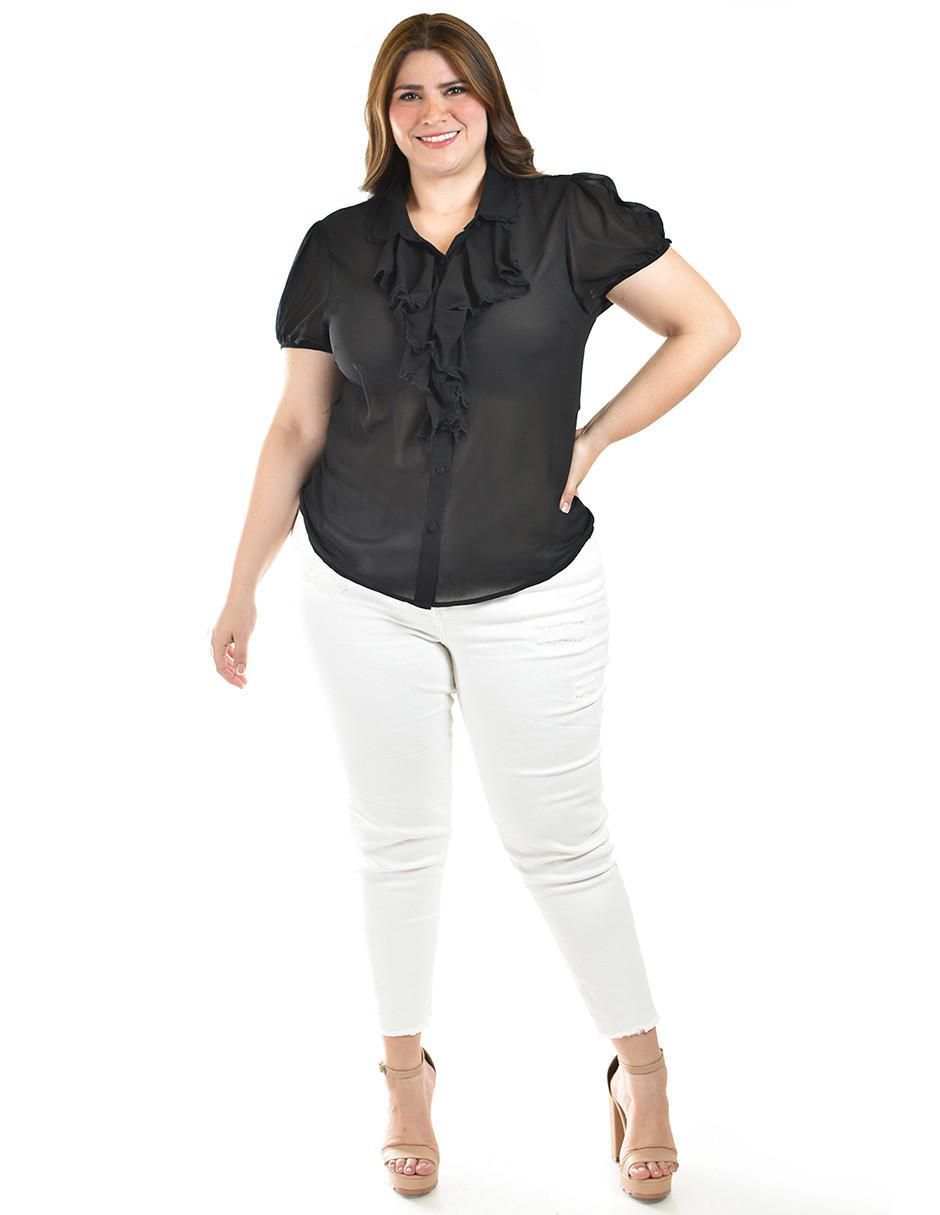 Blusa manga corta para mujer 4