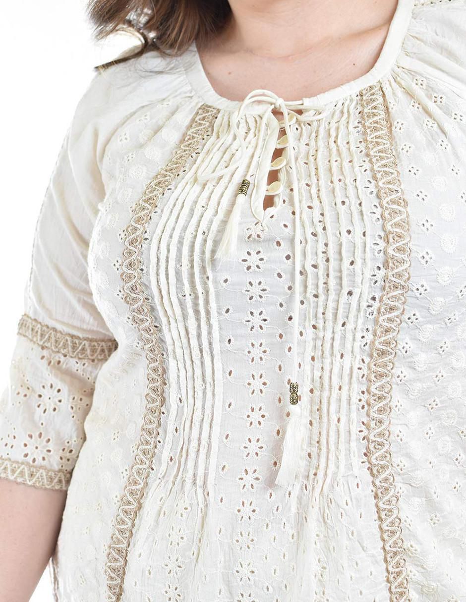 Blusa manga 3/4 para mujer 4