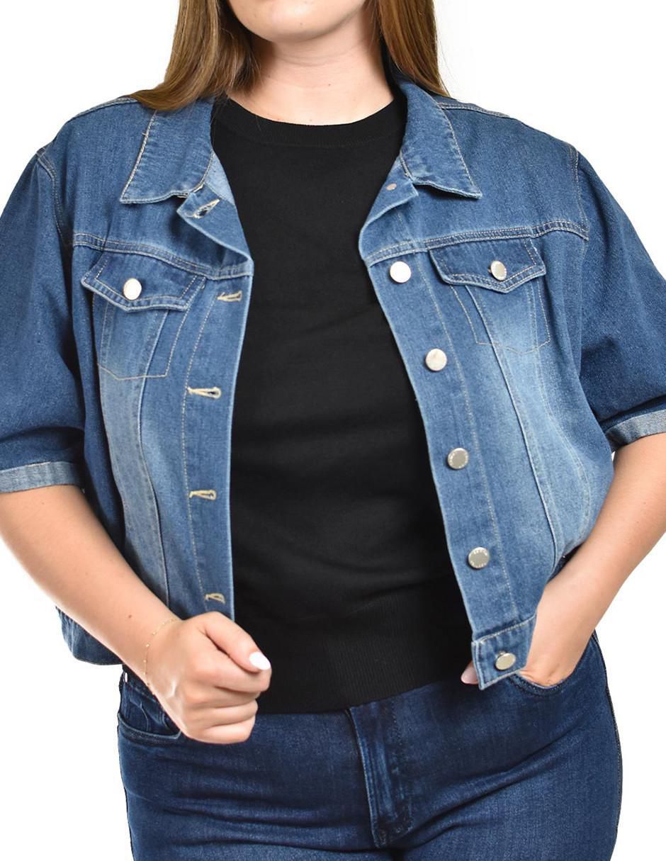 Chamarra casual de mezclilla para mujer 4