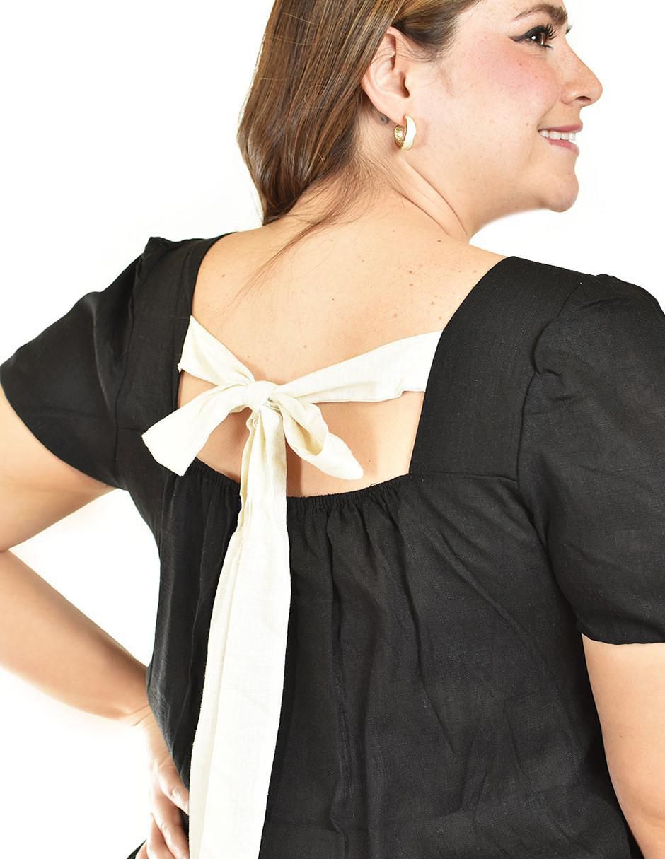 Blusa manga corta para mujer 4
