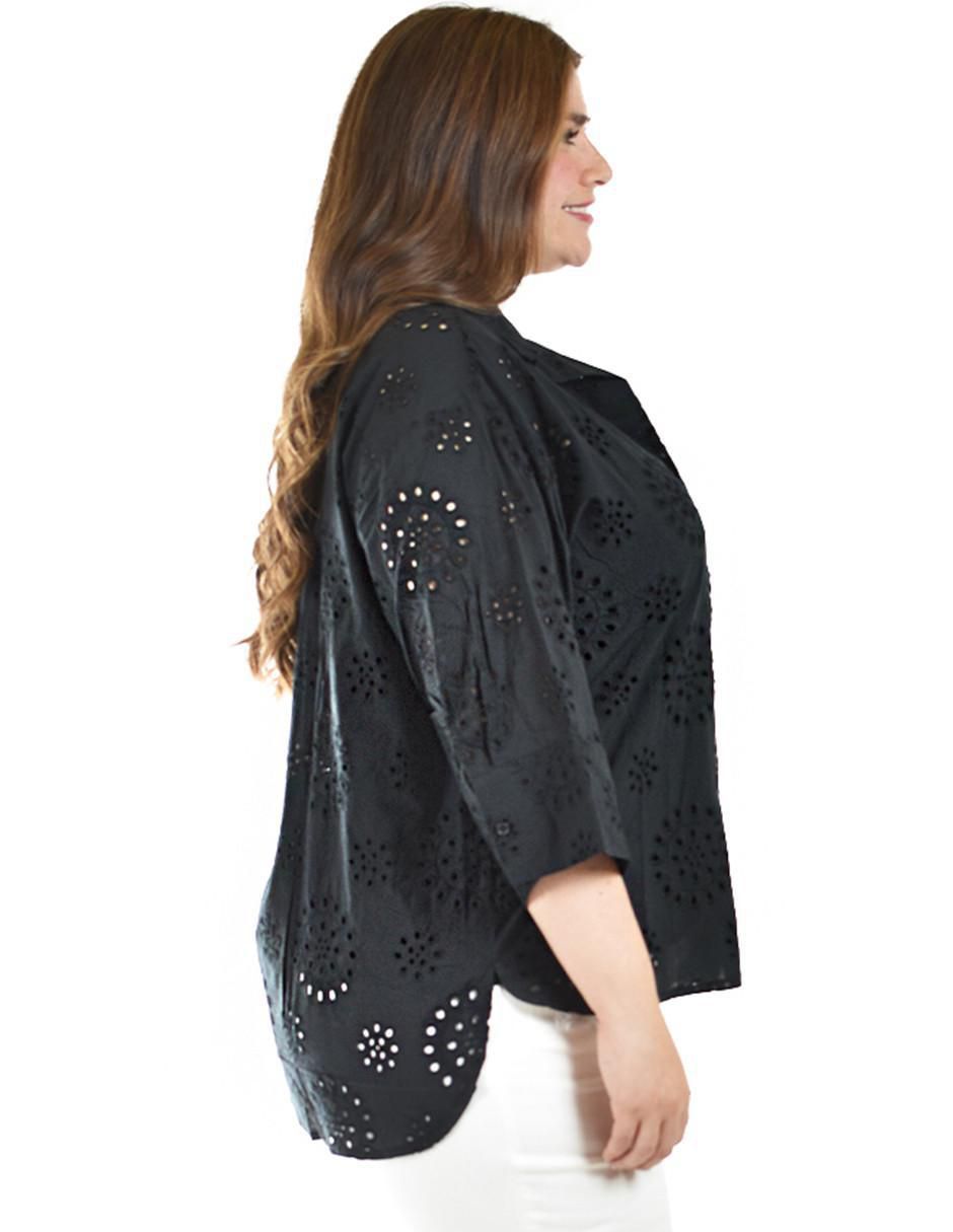 Blusa camisera manga 3/4 para mujer 3