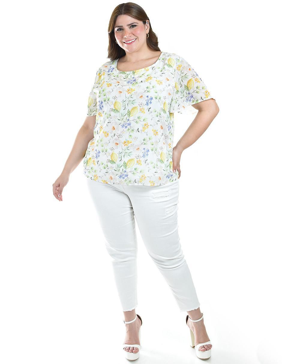 Blusa manga corta para mujer 5