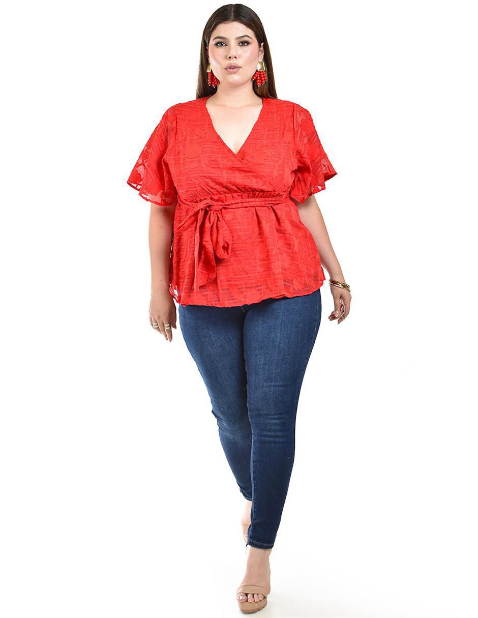 Blusa manga corta para mujer 4