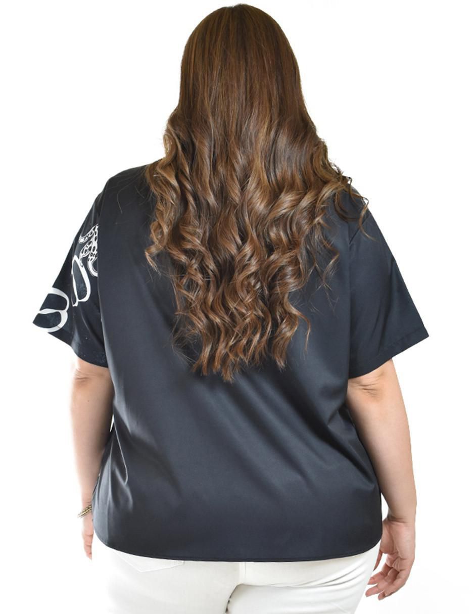 Blusa camisera manga corta para mujer 3
