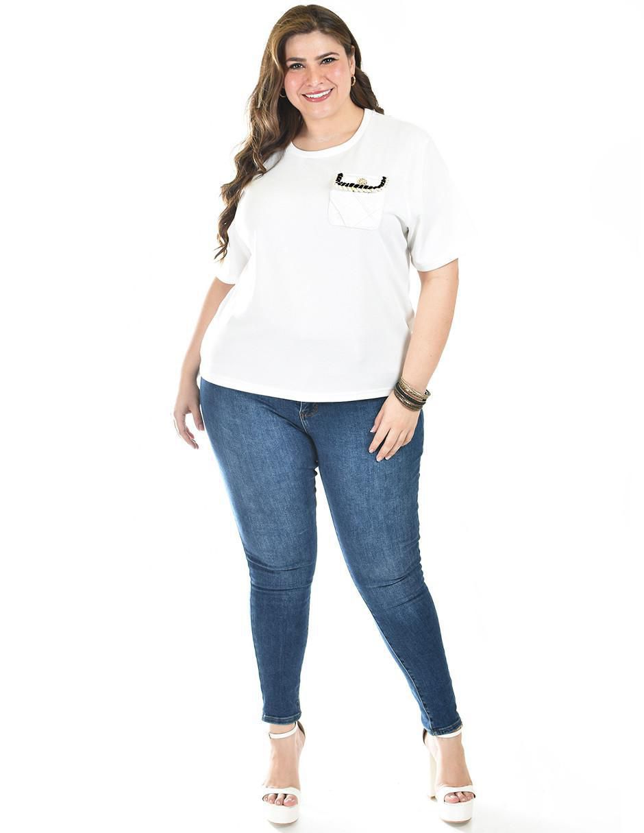 Blusa manga corta para mujer 5
