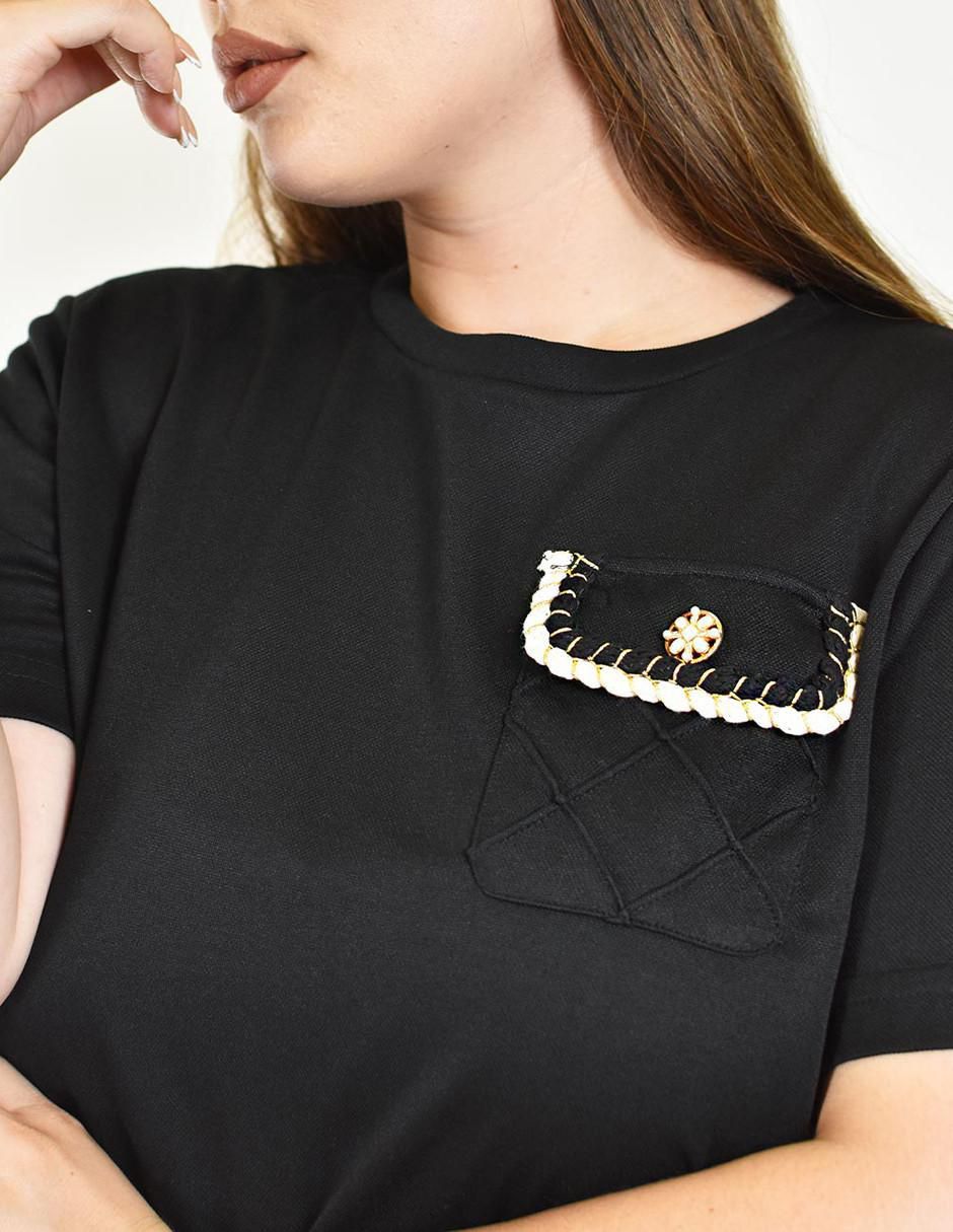 Blusa manga corta para mujer 4