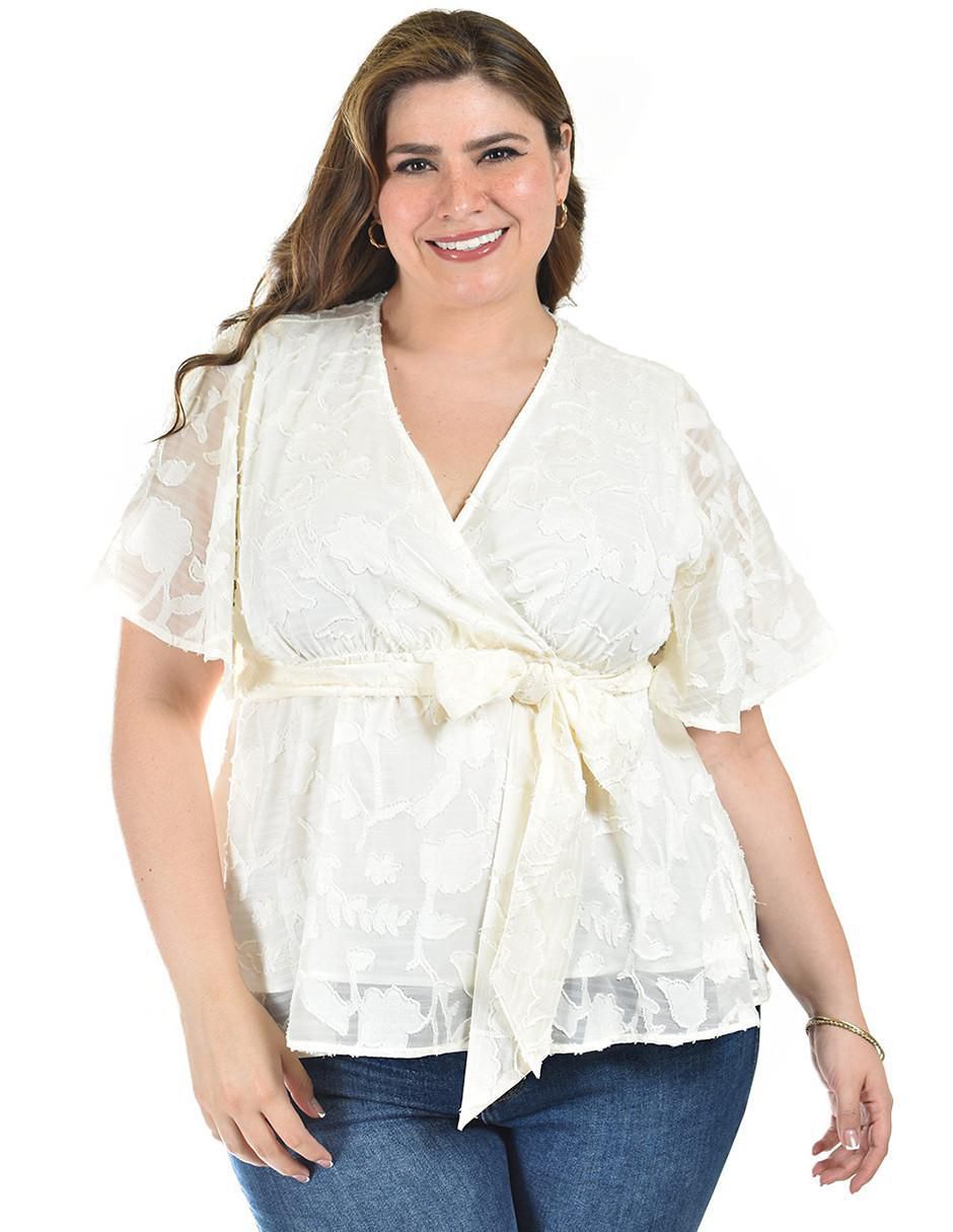 Blusa manga corta para mujer