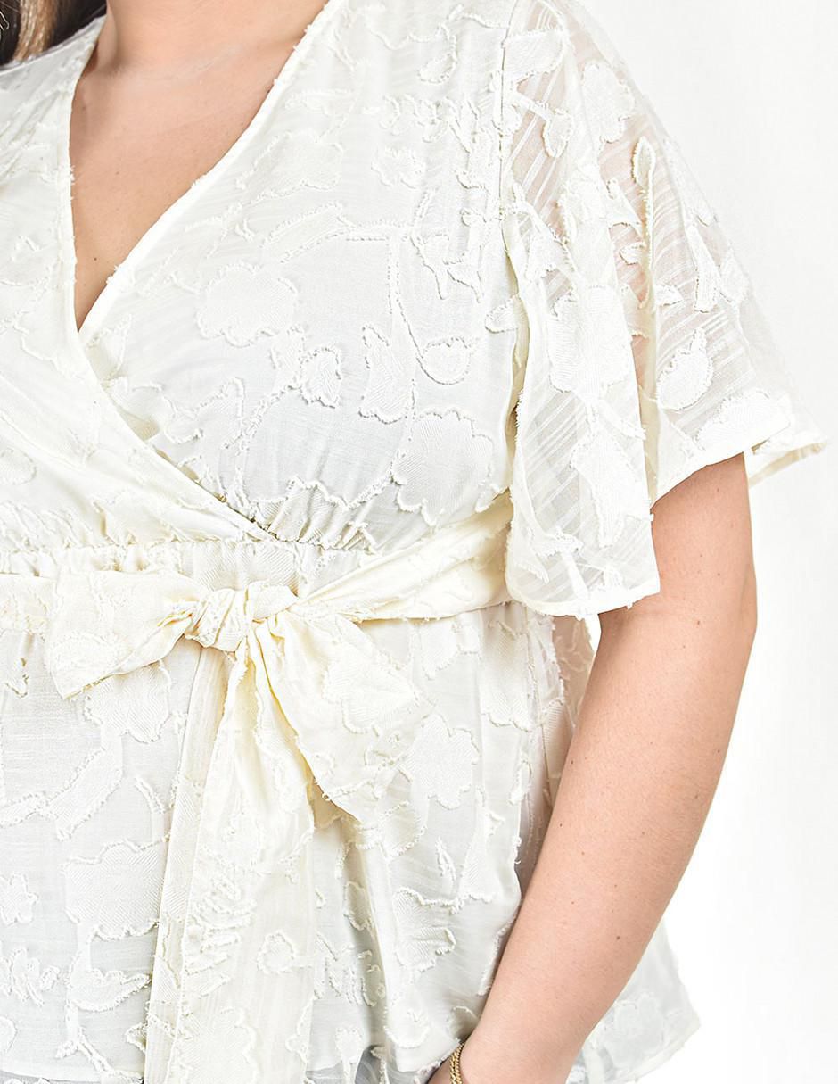 Blusa manga corta para mujer 4