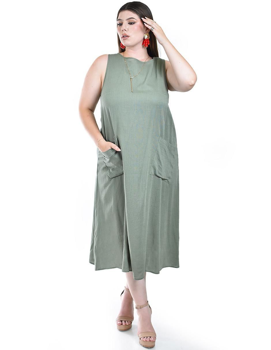 Vestido midi casual para mujer