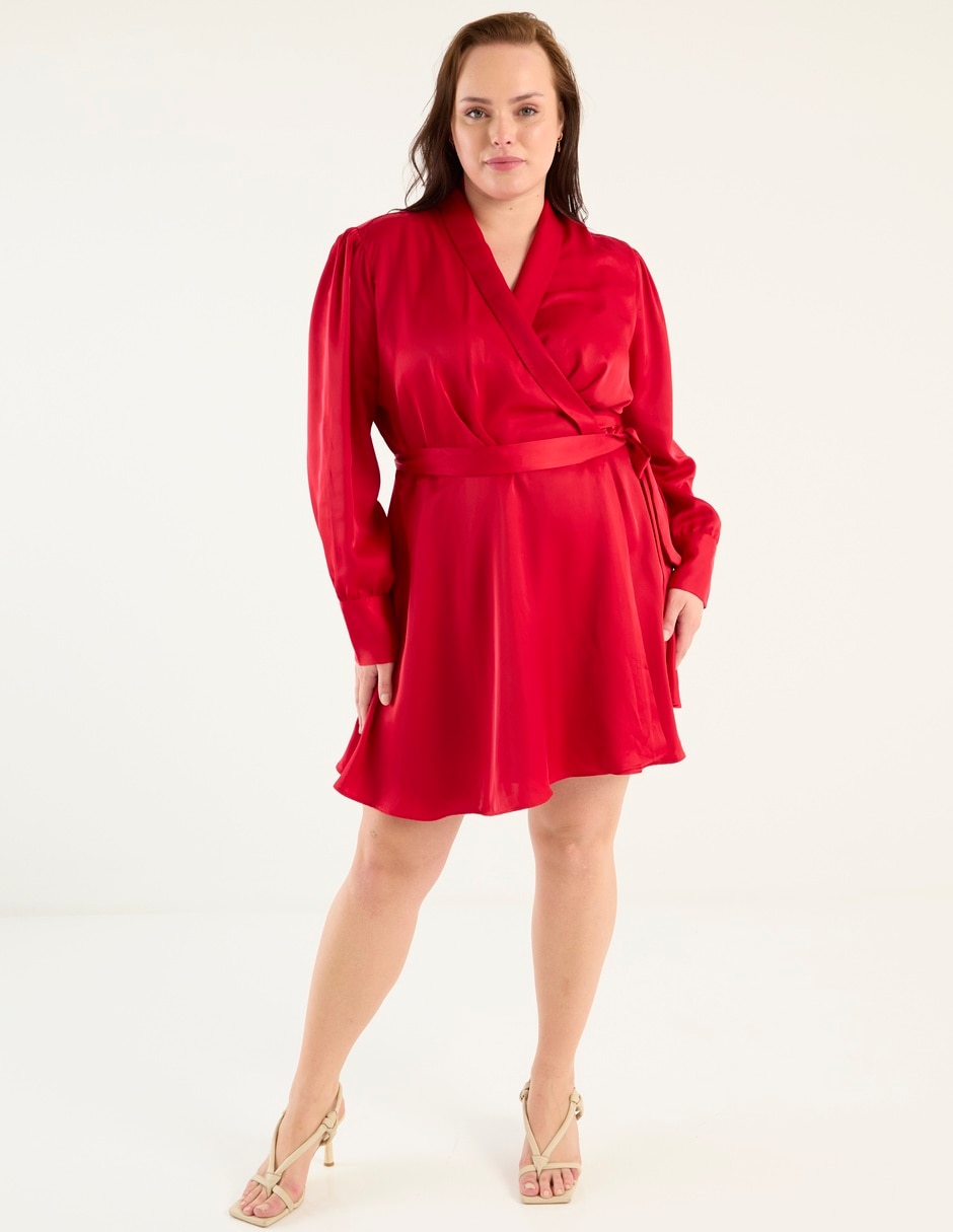 Vestido corto de fiesta escote v 3