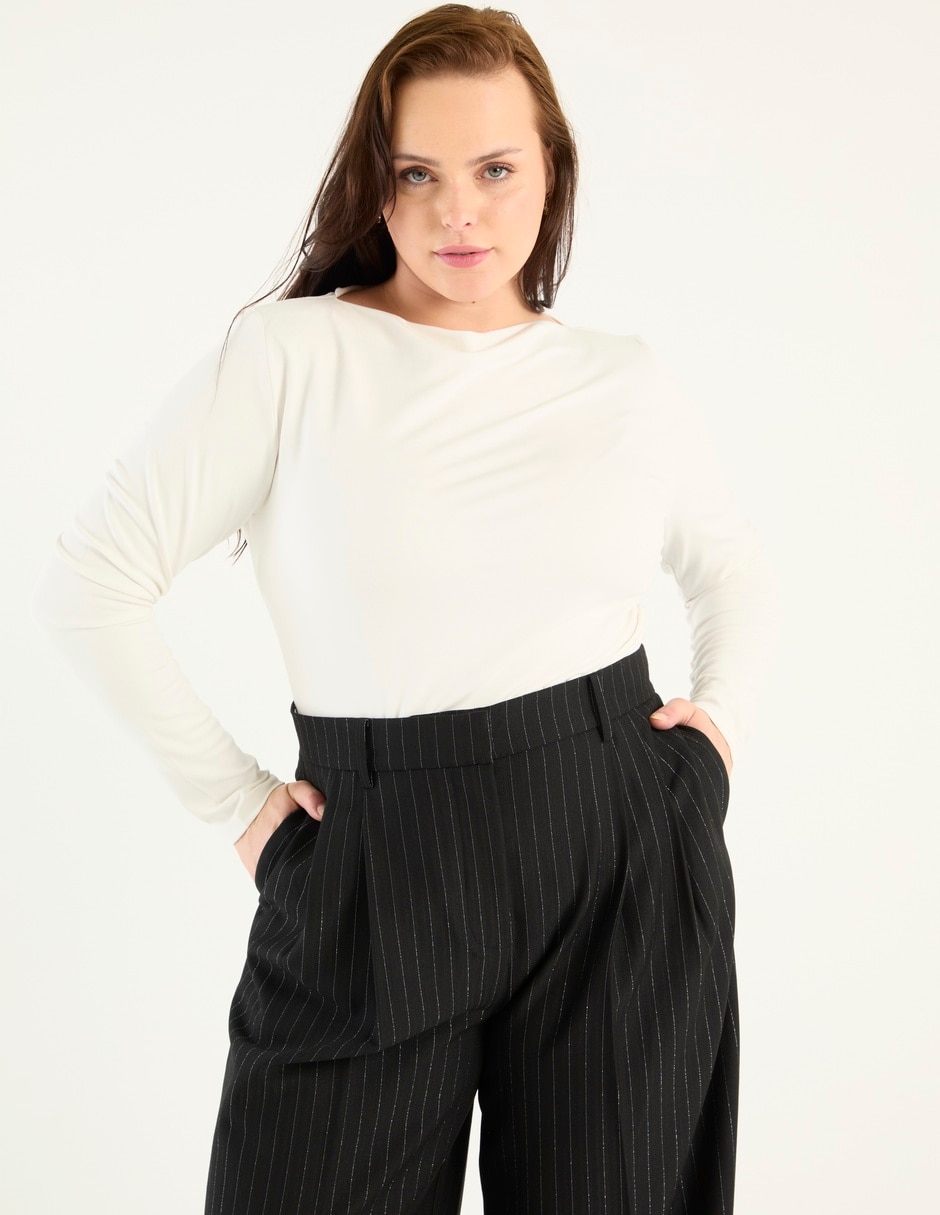 Blusa manga larga para mujer